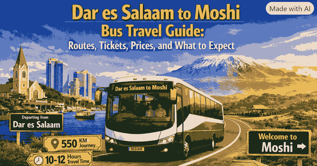 Bus Ticket: Dar es Salaam to Moshi Bus Travel Guide Routes, Tickets, Prices, and What to Expect
