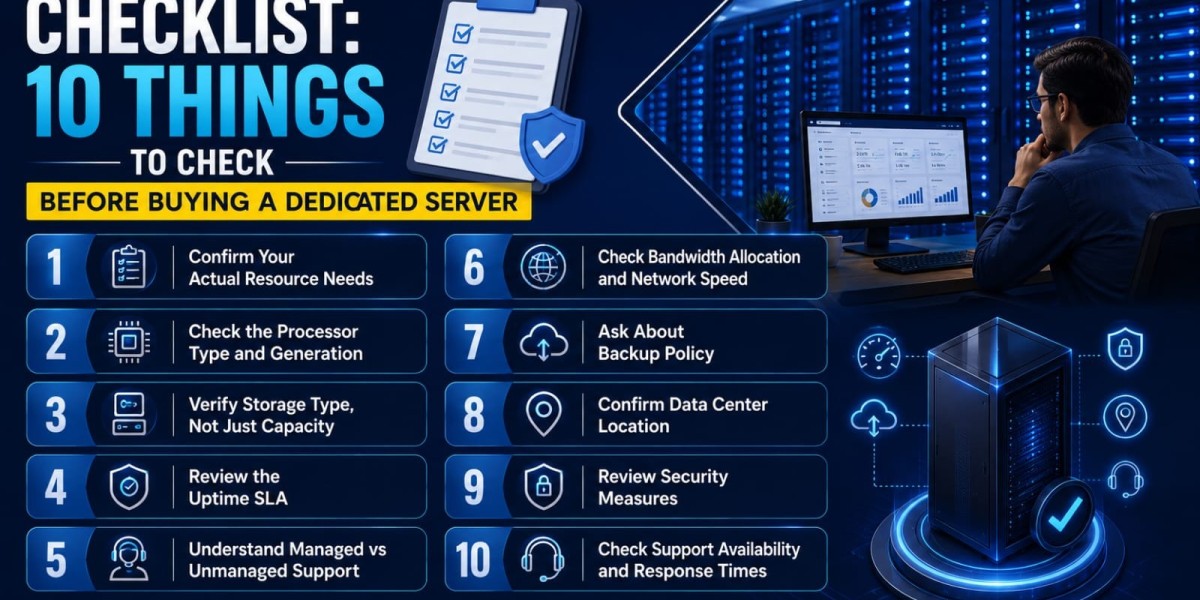 Checklist: 10 Things to Check Before Buying a Dedicated Server