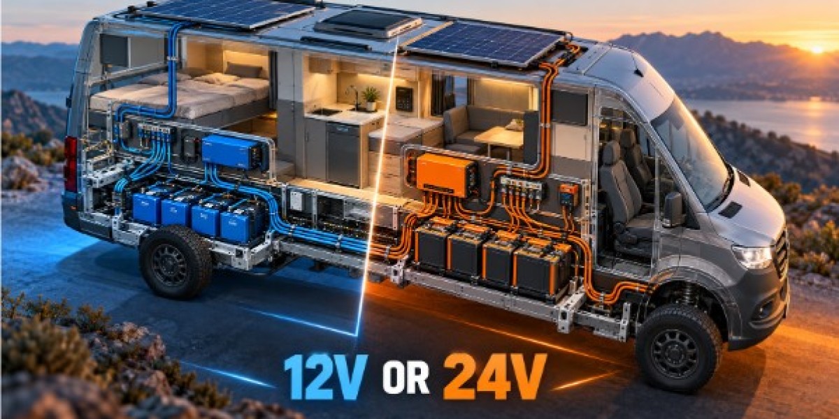 Should Your Camper Van Battery System Be 12V or 24V?