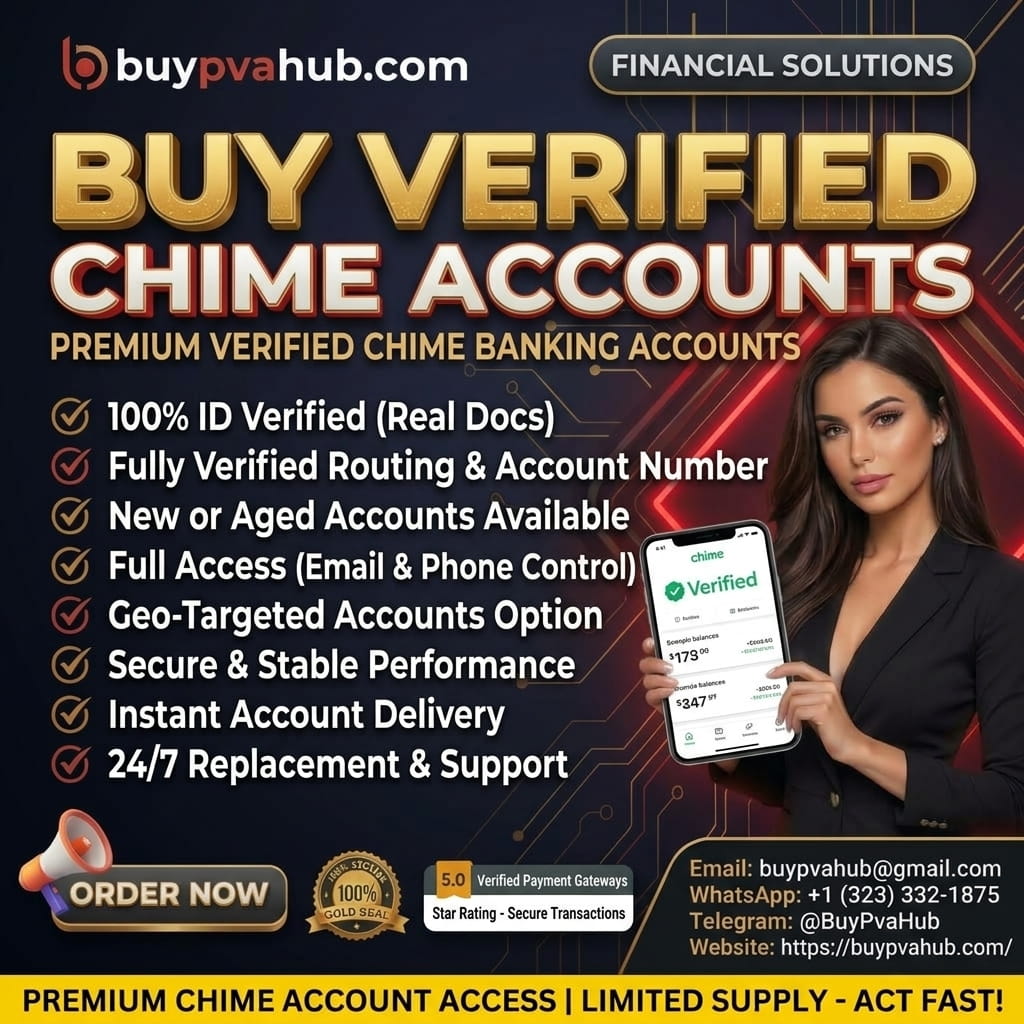 Buy Verified Chime Account -Instant Delivery & Real SSN | BuyPVAHub