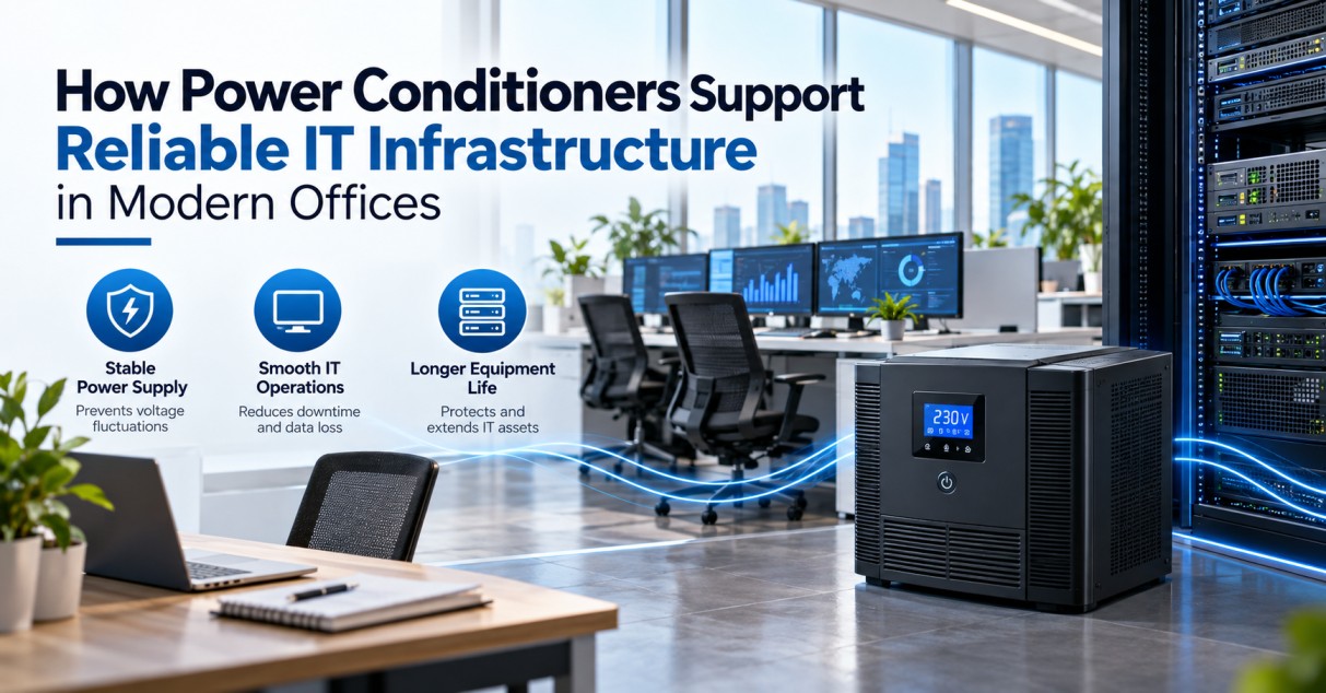 How Power Conditioners Support Reliable IT Infrastructure in Modern Offices